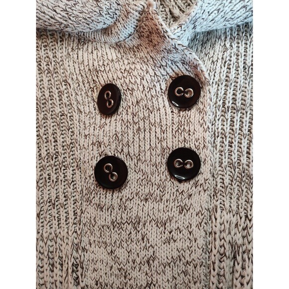 Women's Cache Chunky Knit Cardigan Sweater Gray Medium - Picture 4 of 8